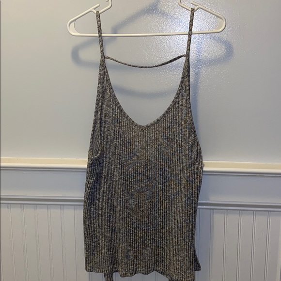 Express gray v-neck tank top - Picture 1 of 2